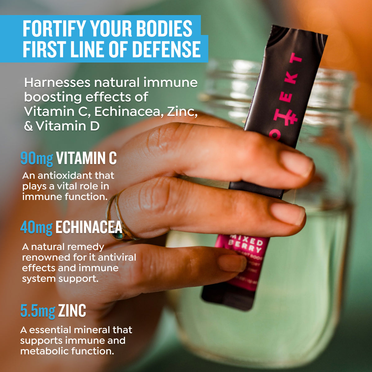IMMUNITY: Natural Antioxidant Liquid Packets with Vitamin C | Protekt
